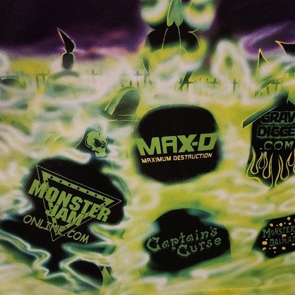 Grave Digger Men's Shirt - Black and Green Exclusive Shirt - Picture 12 of 15